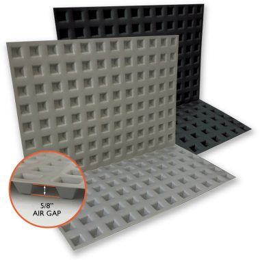 TWO STAGE BASEMENT DRAINAGE BOARD