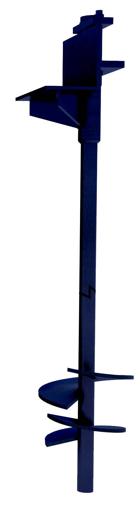 Grip Tite 3' Long Round Shaft Extension-Plain Steel