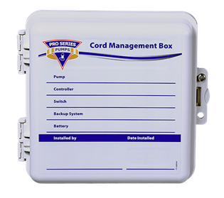 Sump Pump Accessories--Cord Management Box
